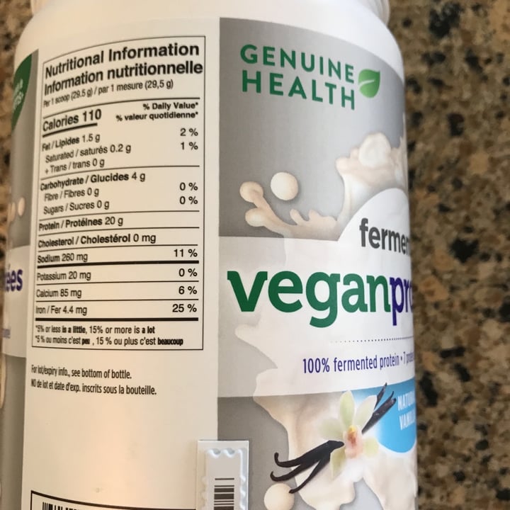 review photo of Genuine Health Fermented Vegan Protein shared by @herbelo1 on 22 Mar 2020 - review