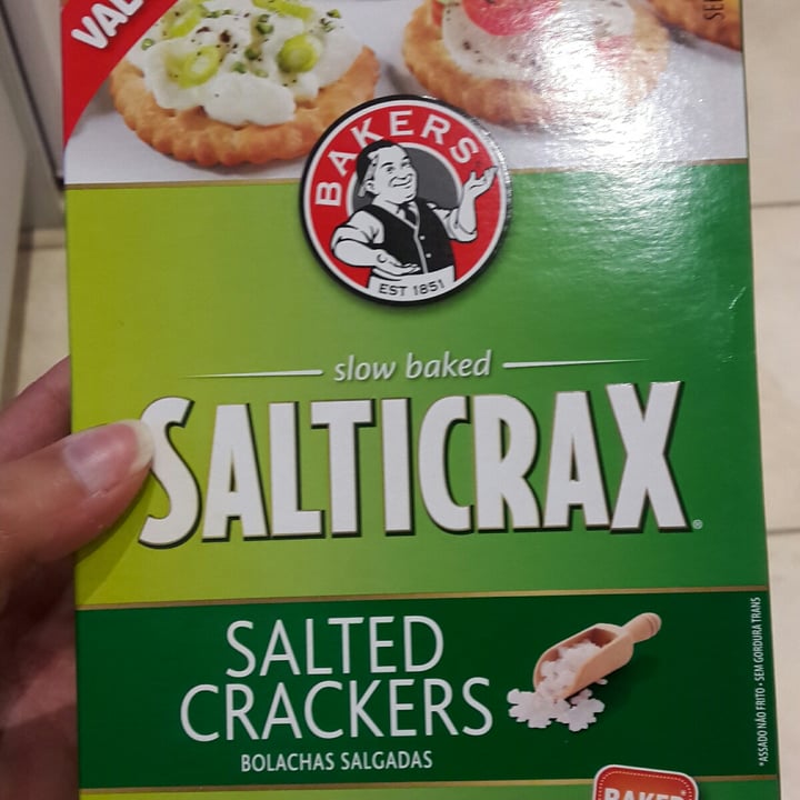 photo of Bakers Salticrax Salted Crackers shared by @drtgoesvegan on  13 Apr 2021 - review