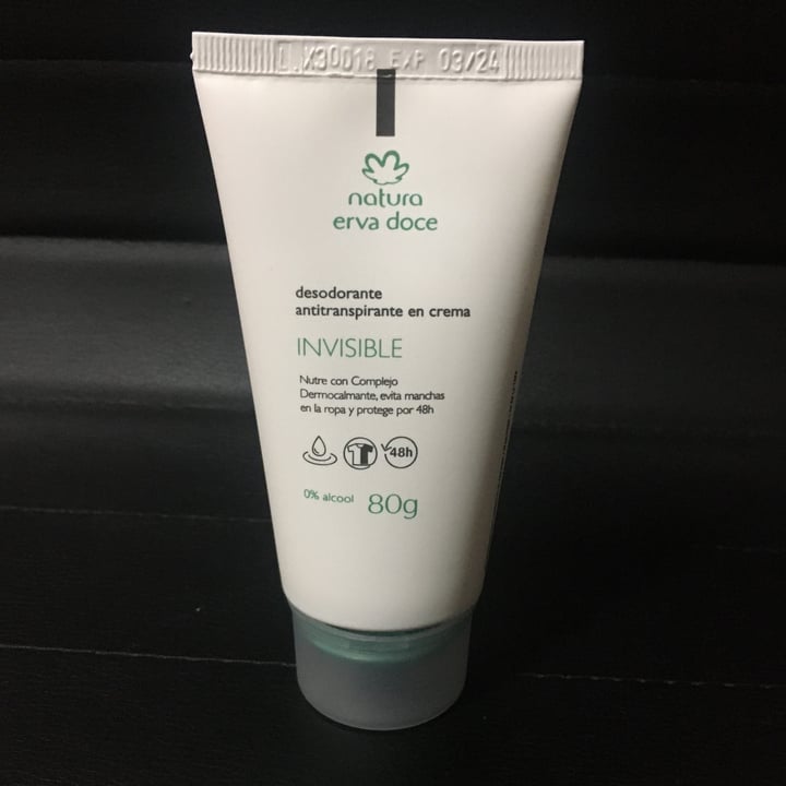review photo of Natura Desodorante antitranspirante en crema Invisible shared by @lucianabin on 27 Apr 2022 - review