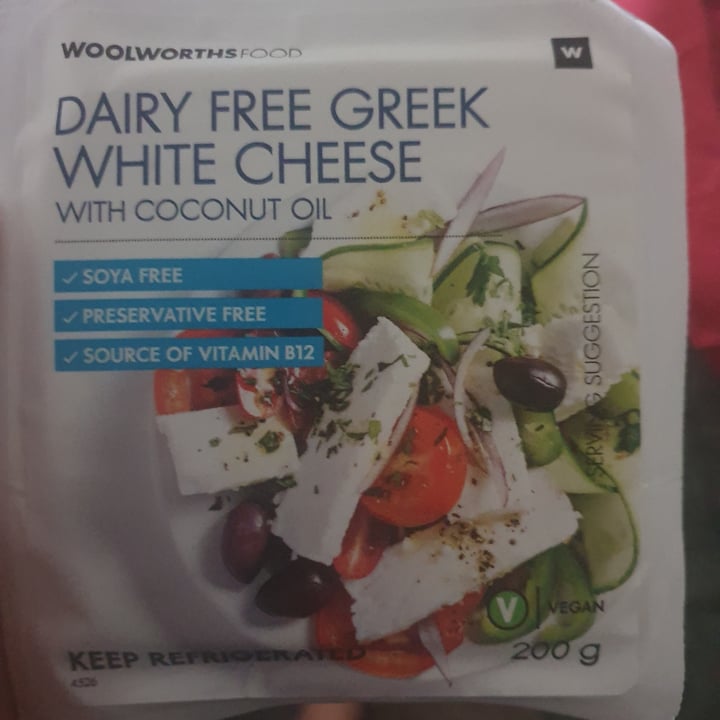 photo of Woolworths Food Dairy Free Greek White Cheese shared by @wellynfit on  26 Nov 2020 - review