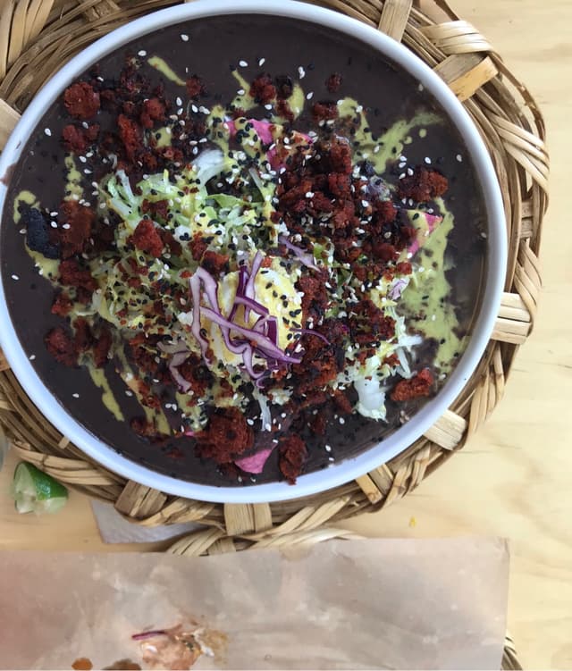 Photo of the dish “Enfrijoladas”