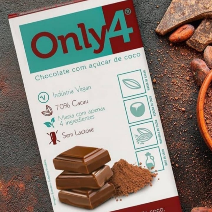 review photo of Only4 Chocolate 70% cacau com açúcar de coco- 80g shared by @veronicafonte on 01 May 2022 - review
