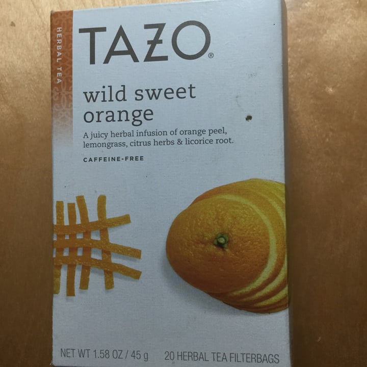 photo of Tazo Wild Sweet Orange Tea shared by @janetisvegan on  01 Aug 2021 - review