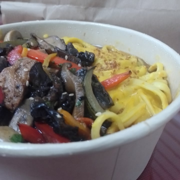 photo of Cocina Natural Pasta A La Huancaina Con Salteado Vegano shared by @sandramoon on  06 Sep 2021 - review