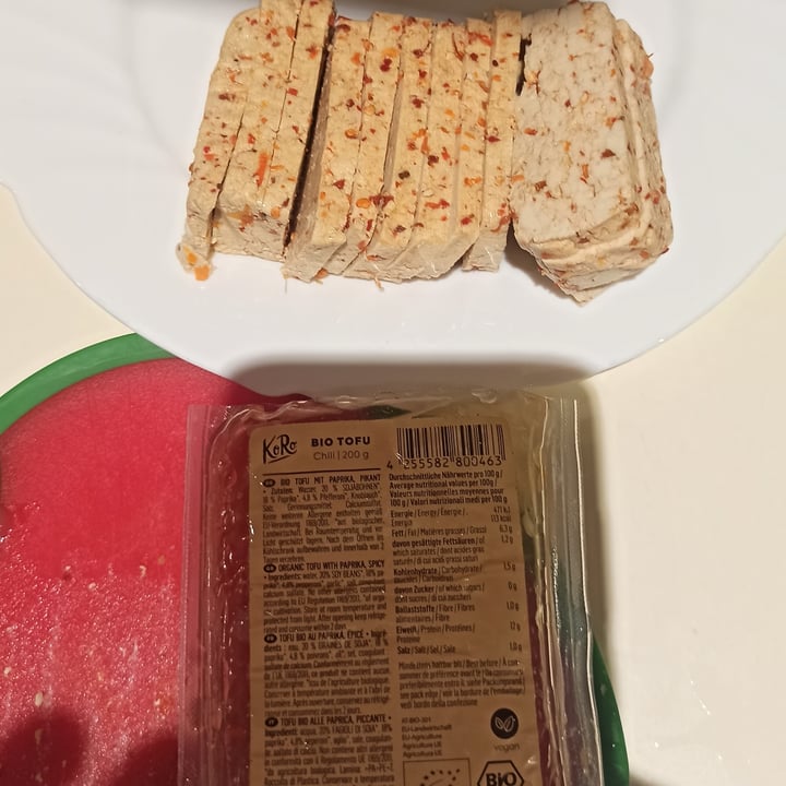review photo of Koro Bio Tofu Alla Paprica, Piccante shared by @cipollina85 on 05 Nov 2022 - review