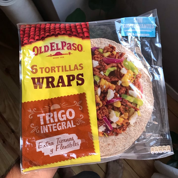 photo of Old El Paso 6 Tortillas Wraps Trigo integral shared by @joaoalmeida on  12 Jun 2021 - review
