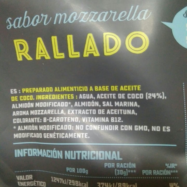 photo of Violife Queso Rallado sabor a Mozzarella shared by @gottakill on  27 Nov 2019 - review