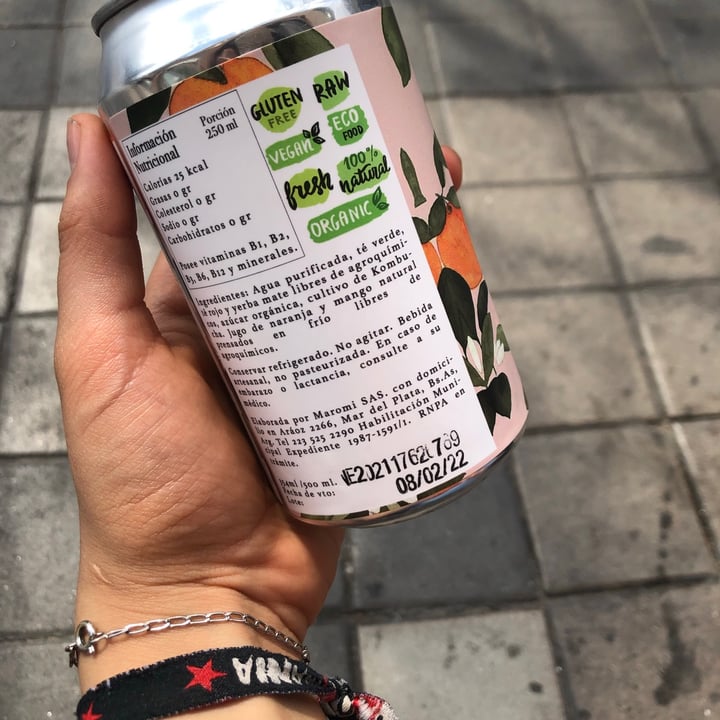 photo of Live kombu Kombucha Naranja Y Mango shared by @violealvarado on  19 Sep 2021 - review