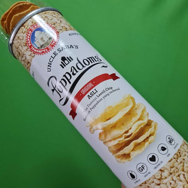 review photo of Uncle Saba's Poppadoms Original Lentil Chip shared by @bekindtomeplease on 13 Jul 2021 - review