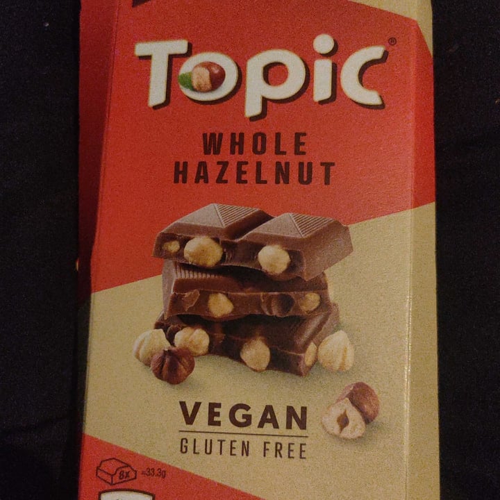 photo of Topic  Vegan Chocolate Whole Hazelnut shared by @clare-cooling on  29 May 2021 - review