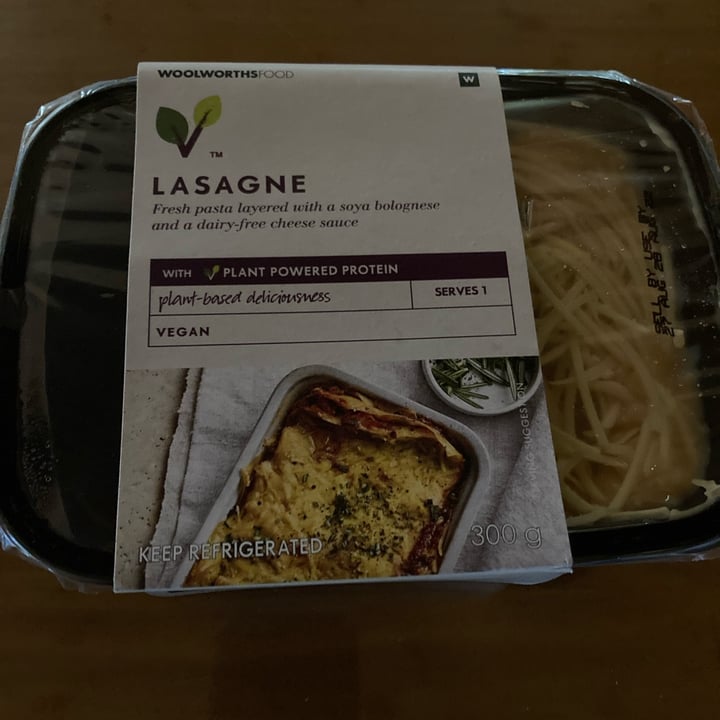 photo of Woolworths Food Vegan Lasagne shared by @vegannatalie on  03 Sep 2022 - review