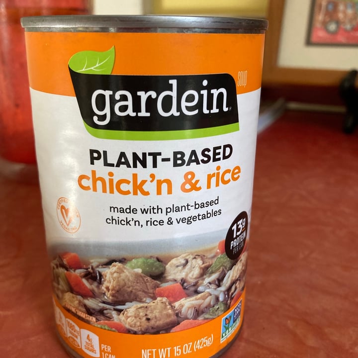 photo of Gardein Chick’n & Rice Soup shared by @hartlas on  16 Jul 2021 - review