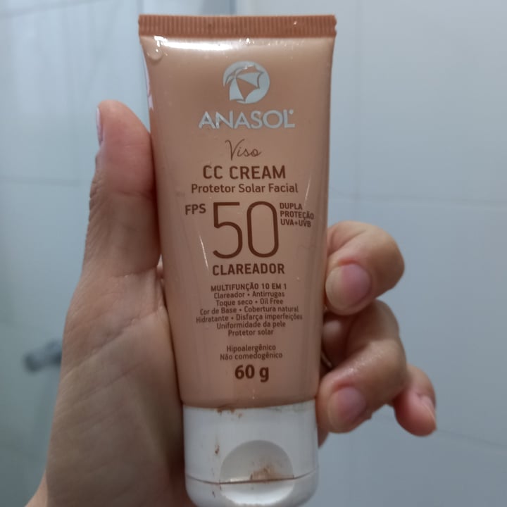 photo of Anasol Protetor Solar FPS 50 CCCream Clareador shared by @danimarques on  24 Jun 2022 - review