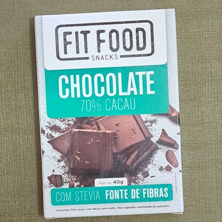 review photo of Fit Food Chocolate 70% cacau com stevia shared by @patyyy on 24 Apr 2022 - review
