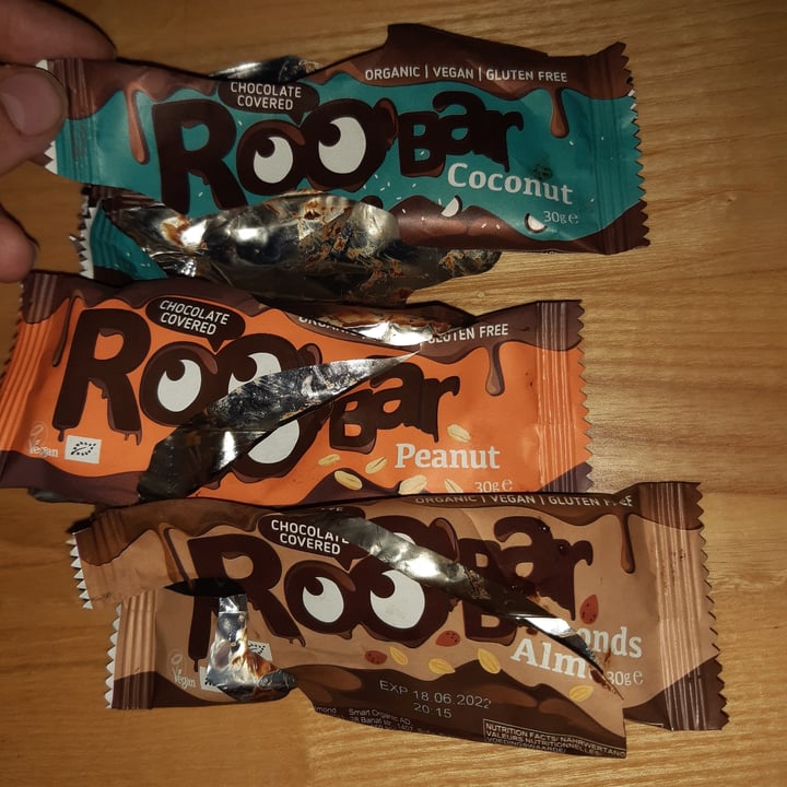 photo of Roo'bar Almond/peanut/coconut bar shared by @liisi on  30 Jun 2021 - review