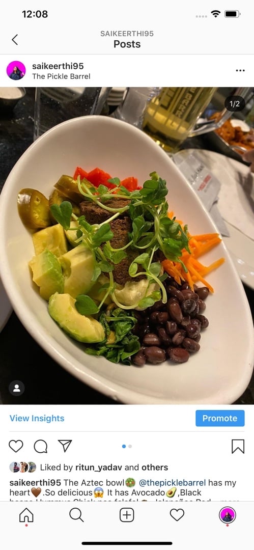 photo of The Pickle Barrel Aztec bowl shared by @keerthi on  31 Mar 2020 - review