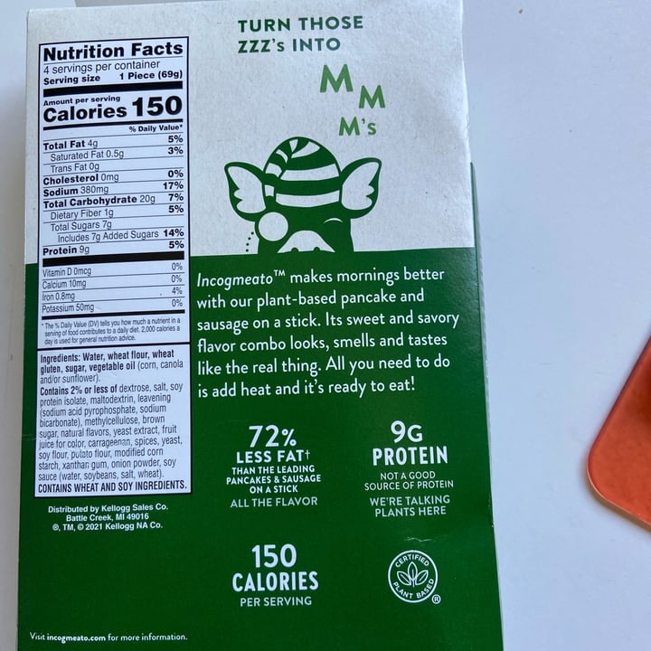 review photo of MorningStar Farms Incogmeato Pancake & Sausage On A Stick shared by @dkcfoh on 13 Jul 2022 - review