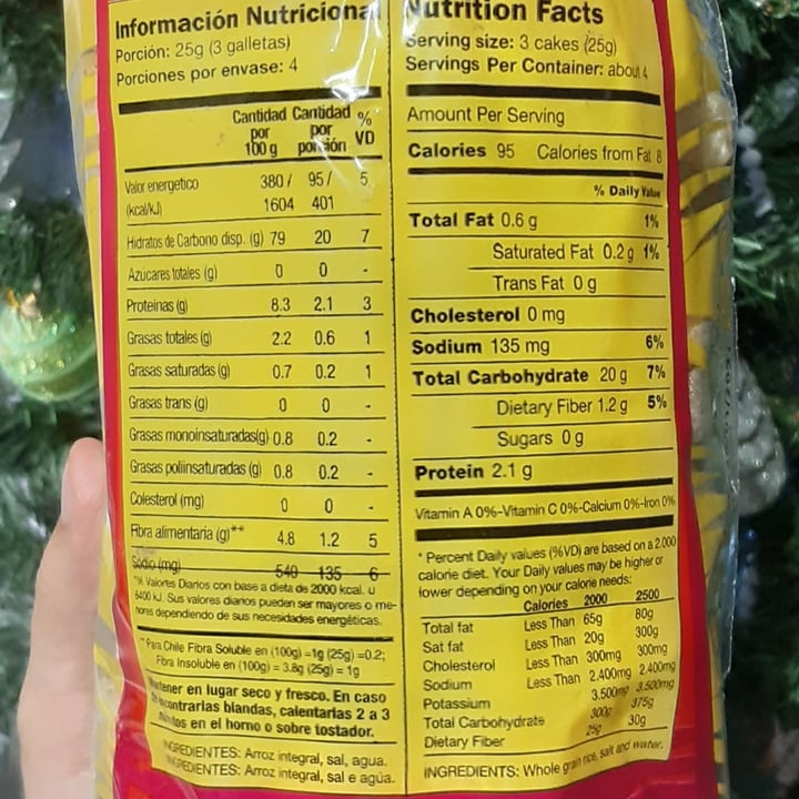 review photo of Arrozen Galletas De Arroz Integral shared by @valen-benito on 13 Dec 2020 - review