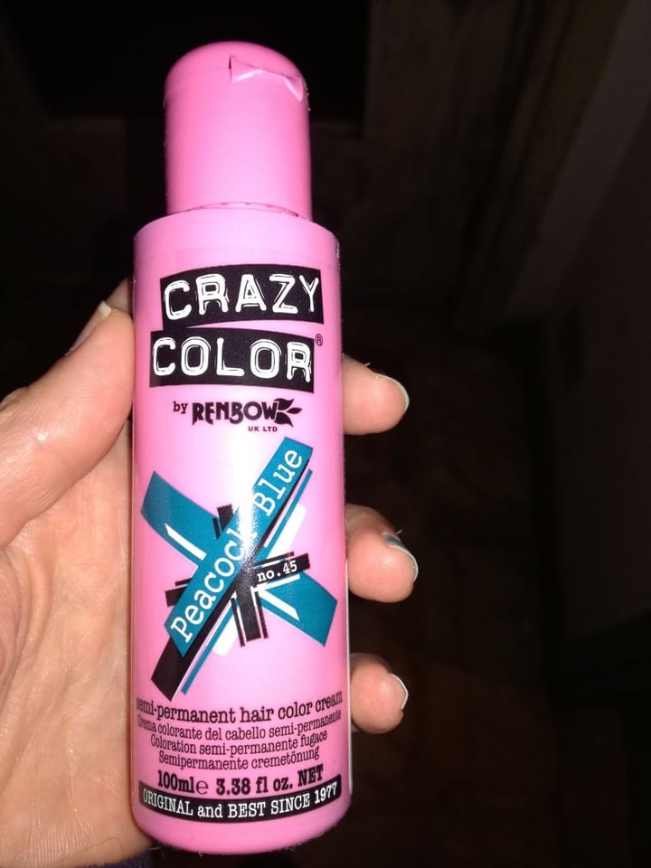 photo of Crazy color Crazy color peacok blue shared by @miriamealbertoveg on  24 Mar 2020 - review