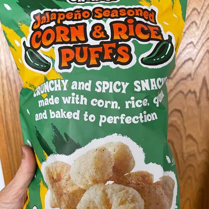 photo of Trader Joe's Organic Jalapeño Seasoned Corn & Rice Puffs shared by @nicka on  28 May 2022 - review