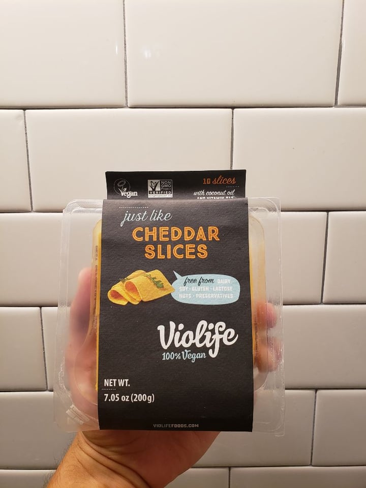 review photo of Violife Cheddar Slices shared by @dxlauder on 16 Sep 2019 - review