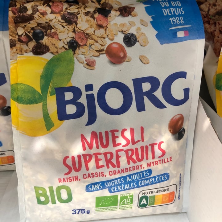 photo of Bjorg Muesli Superfruits shared by @cocowatenut on  04 Sep 2022 - review