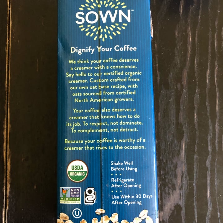 review photo of Sown Organic Oat Creamer Unsweetened shared by @ito-bearito on 15 Apr 2022 - review