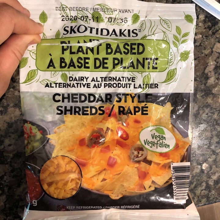photo of Skotidakis Cheddar Style Shreds shared by @wfpbsarah on  22 Jun 2020 - review
