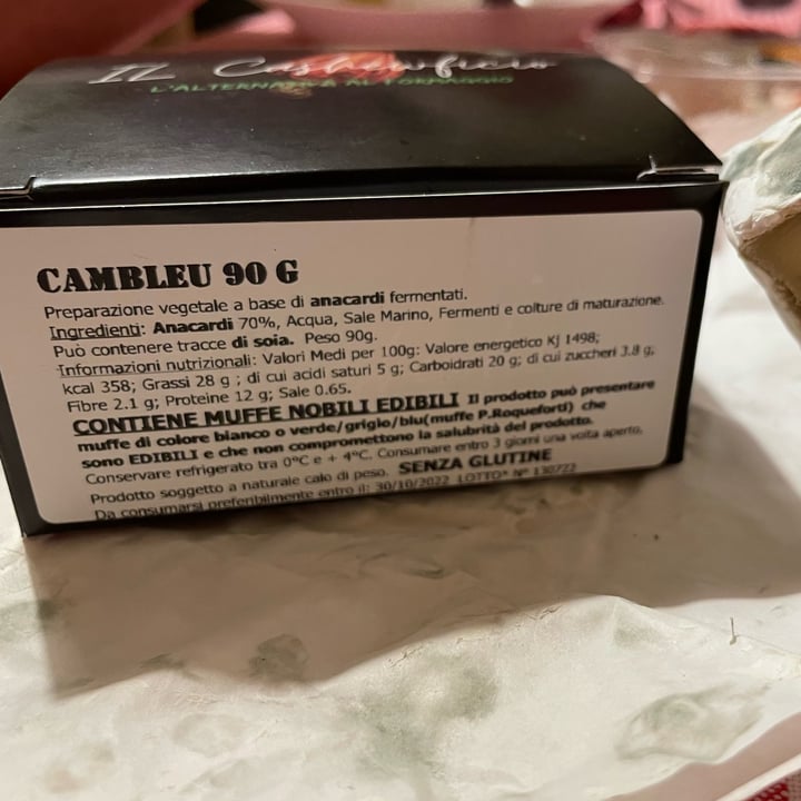 photo of Il CashewFicio Camblue shared by @frarossi on  23 Sep 2022 - review