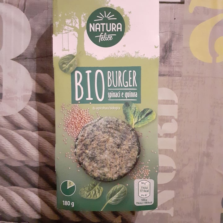 photo of Natura Felice Bio burger spinaci e quinoa shared by @fra102030 on  11 Dec 2021 - review