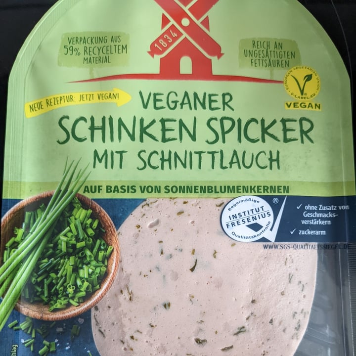review photo of Vegane Mühlen Veganer Schinken Spiker Mit Schnittlauch shared by @jana-aura on 02 May 2022 - review