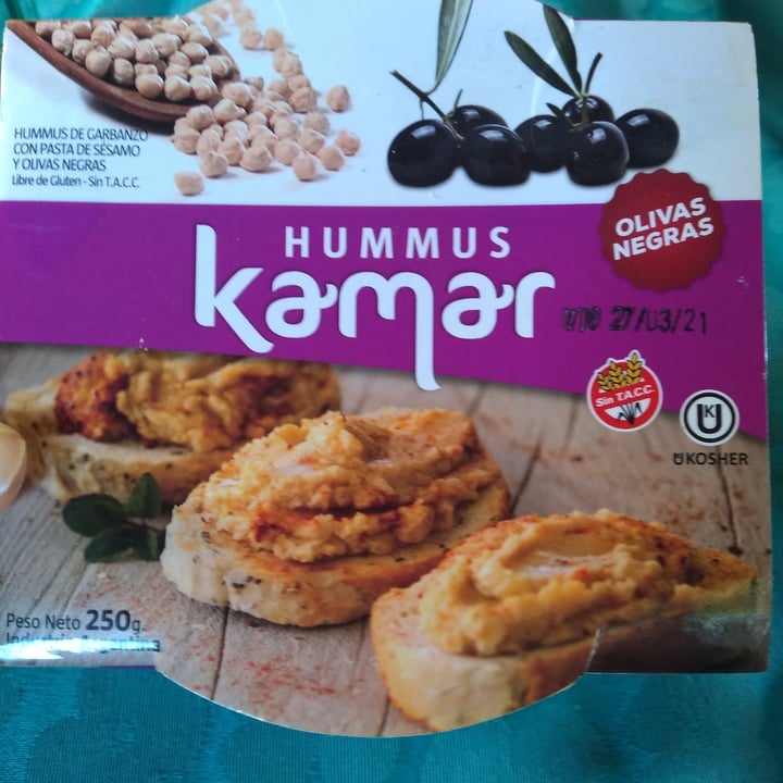 review photo of Hummus Kamar Hummus con Olivas negras shared by @lucila-w on 10 Mar 2021 - review