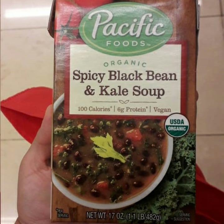 photo of Pacific Foods Spicy Black Bean & Kale Soup shared by @daniigri on  27 Oct 2020 - review