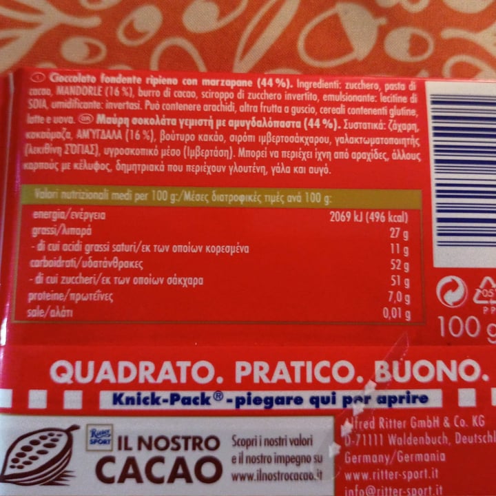 review photo of Ritter Sport Marzipan shared by @marinasacco on 13 Jan 2022 - review