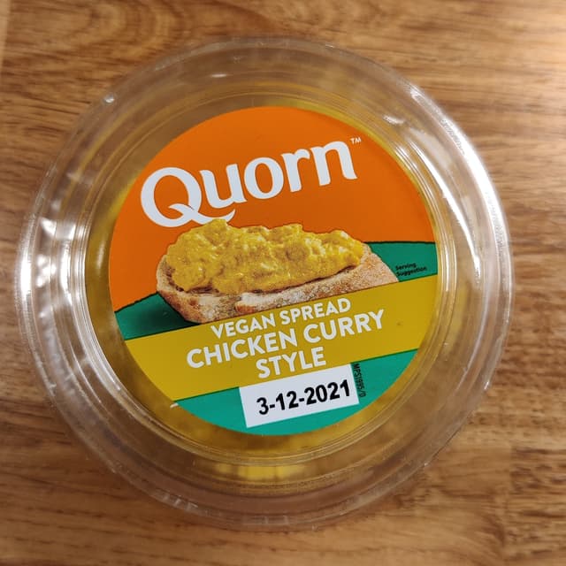 Quorn - Vegan spread Chicken Curry style Review | abillion