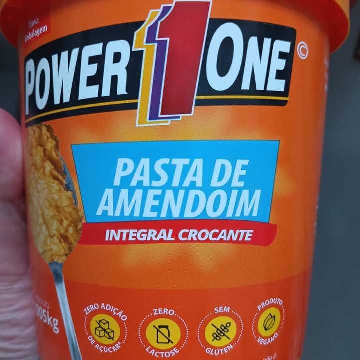 photo of Power1one Pasta de amendoim integral crocante shared by @assisdanilucas on  19 Jul 2022 - review