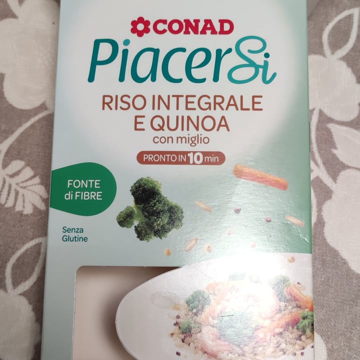photo of Piacersi | Conad Riso integrale e quinoa con miglio shared by @viveregreenn on  23 Aug 2022 - review