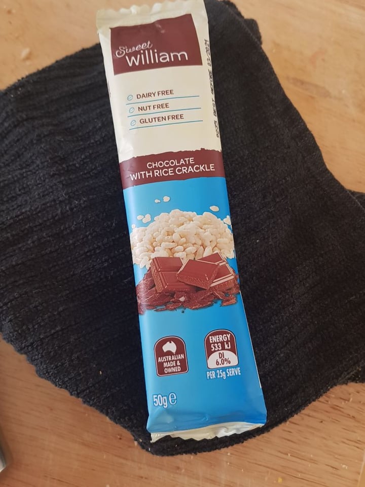 photo of Sweet William Sweet William Chocolate With Rice Crackle shared by @princessleia on  09 Dec 2019 - review