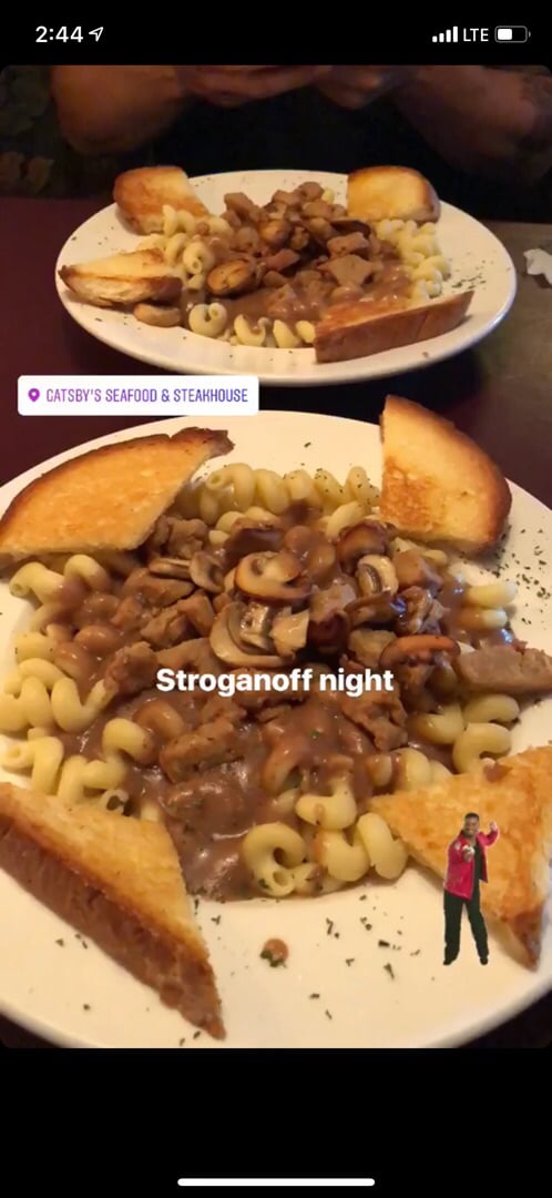 photo of Gatsby's Seafood & Steakhouse Wednesday Vegan Special shared by @kayleegoose on  25 Mar 2019 - review