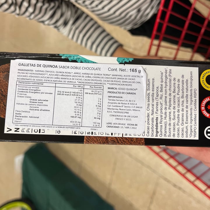 review photo of GoGo Quinoa Bisquets chocolate doble shared by @anthonyp on 18 Dec 2021 - review