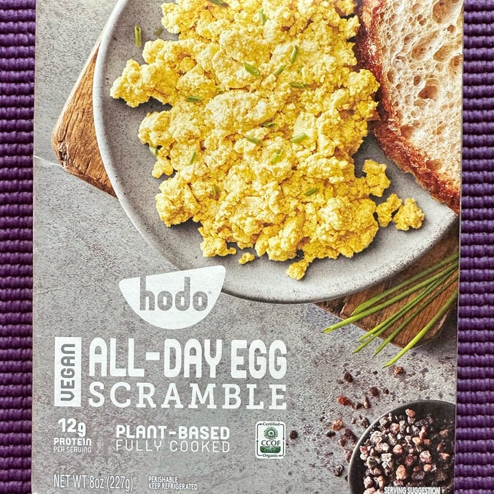 photo of Hodo Vegan All-Day Egg Scramble shared by @berryveganplanet on  17 Sep 2022 - review