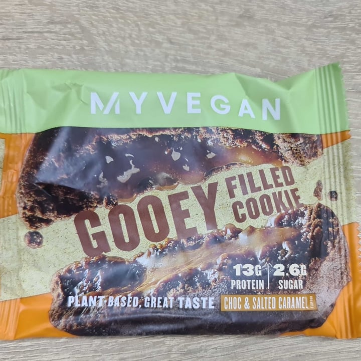 photo of MYVEGAN Gooey Filled Chocolate choc and salted caramel shared by @notjannie on  14 Dec 2022 - review