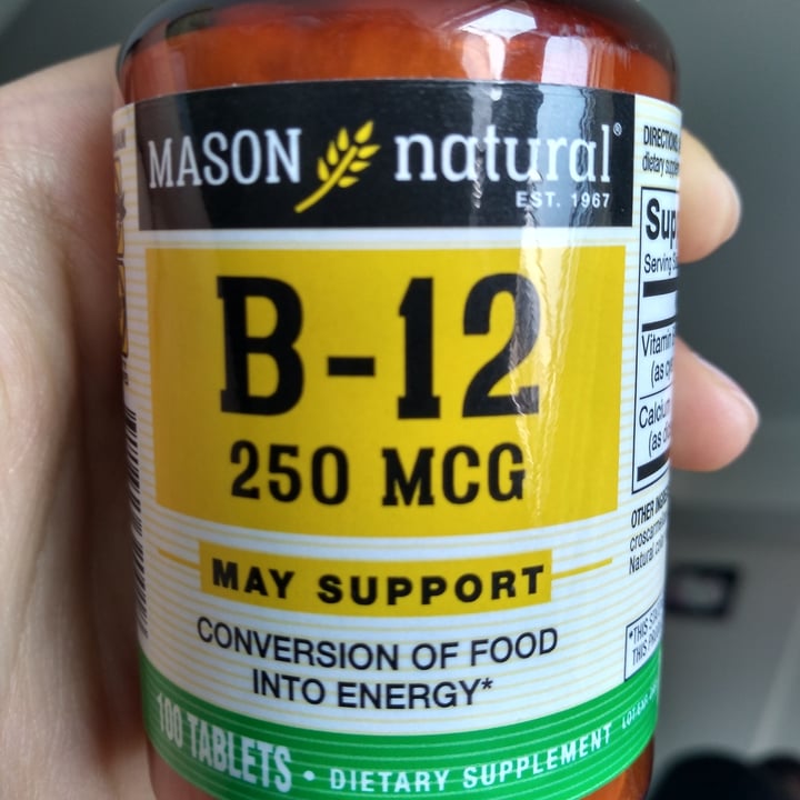 review photo of Mason natural Vitamina B12 shared by @akavanie on 05 Apr 2022 - review