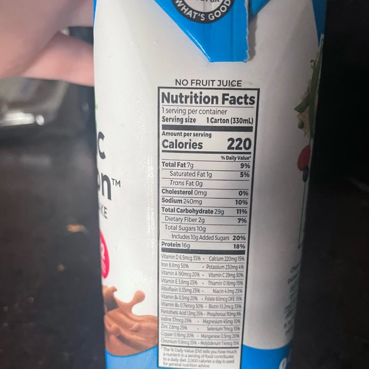 photo of Orgain Plant protein shake creamy chocolate shared by @lauren5151 on  11 Jul 2022 - review