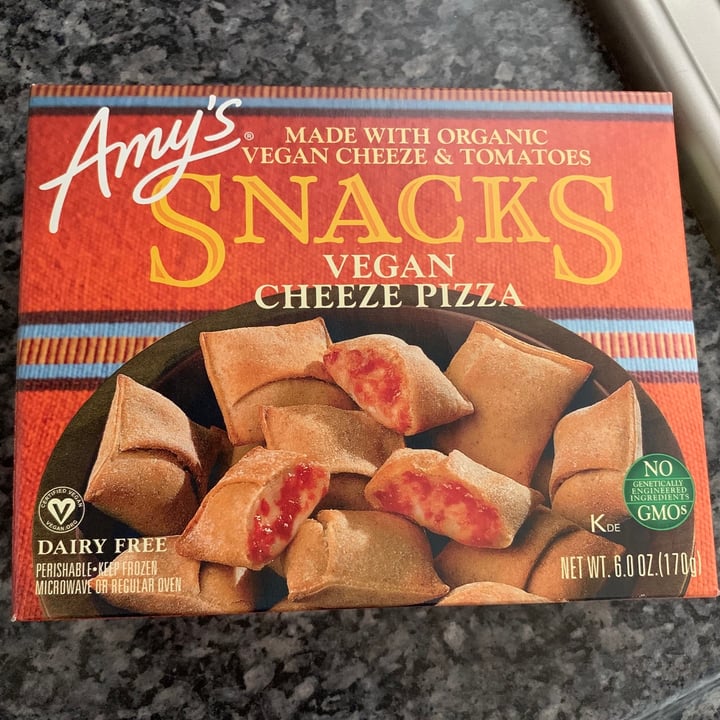 photo of Amy’s Vegan Cheese Pizza Snack Bites shared by @allhess on  17 Oct 2020 - review