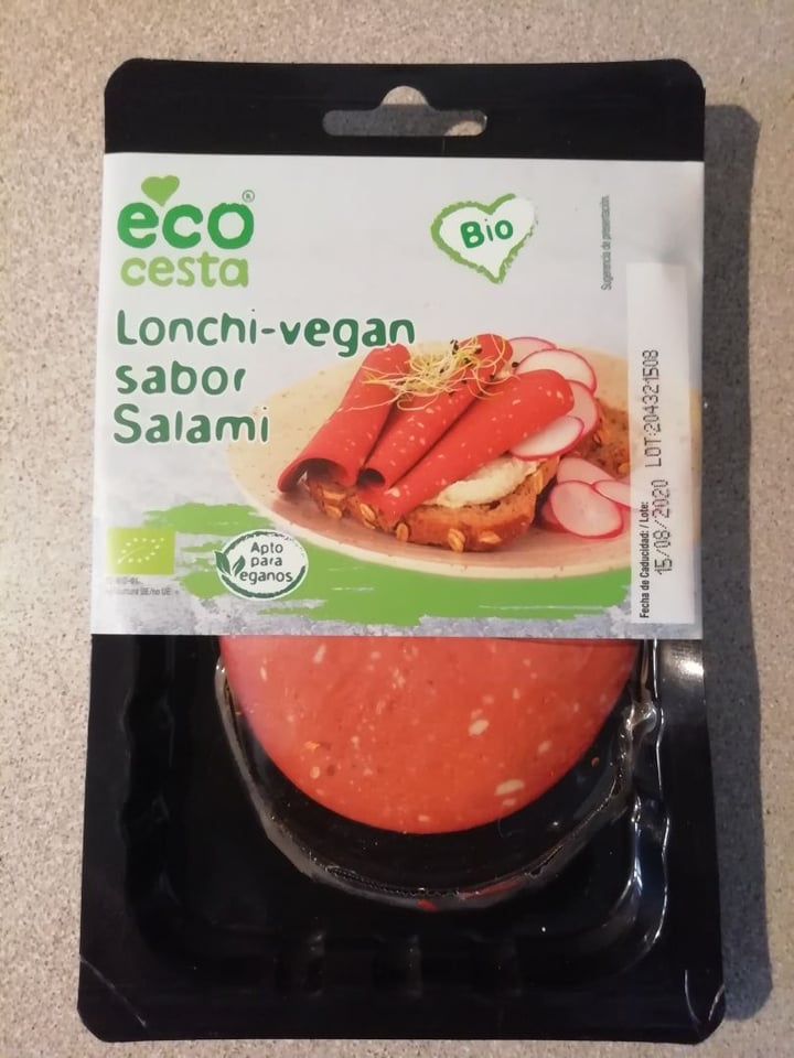 photo of Ecocesta Lonchas sabor salami shared by @nerejmk on  26 Mar 2020 - review