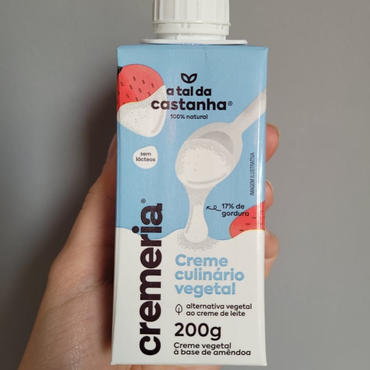 review photo of A Tal da Castanha creme culinario vegetal shared by @victorialeonel on 01 Jul 2022 - review