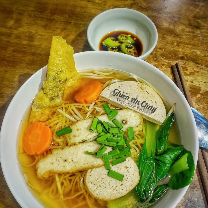 review photo of Quán Chay Tâm Đức 3 Wonton noodle shared by @gac-veganfoodreview on 01 Apr 2022 - review