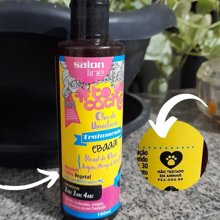 photo of Salon line Oleo de Umectacao - Blend de Oleos - Argan, Manga e Coco shared by @carlacouso on  23 Jun 2022 - review