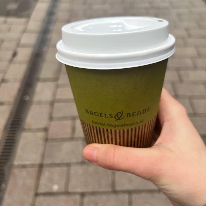 Bagels & Beans AmsterdamOost, Amsterdam, Netherlands soy matcha latte